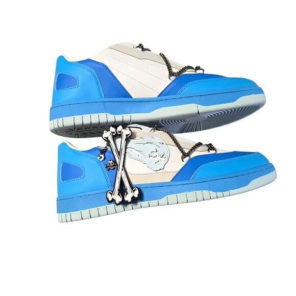 BrandX Sz 10.5 Hurricane Blue Court Classic Sneaker - Picture 2 of 10